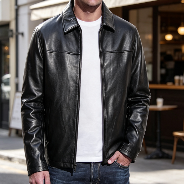 Genuine Lambskin Classic Biker Style Jacket