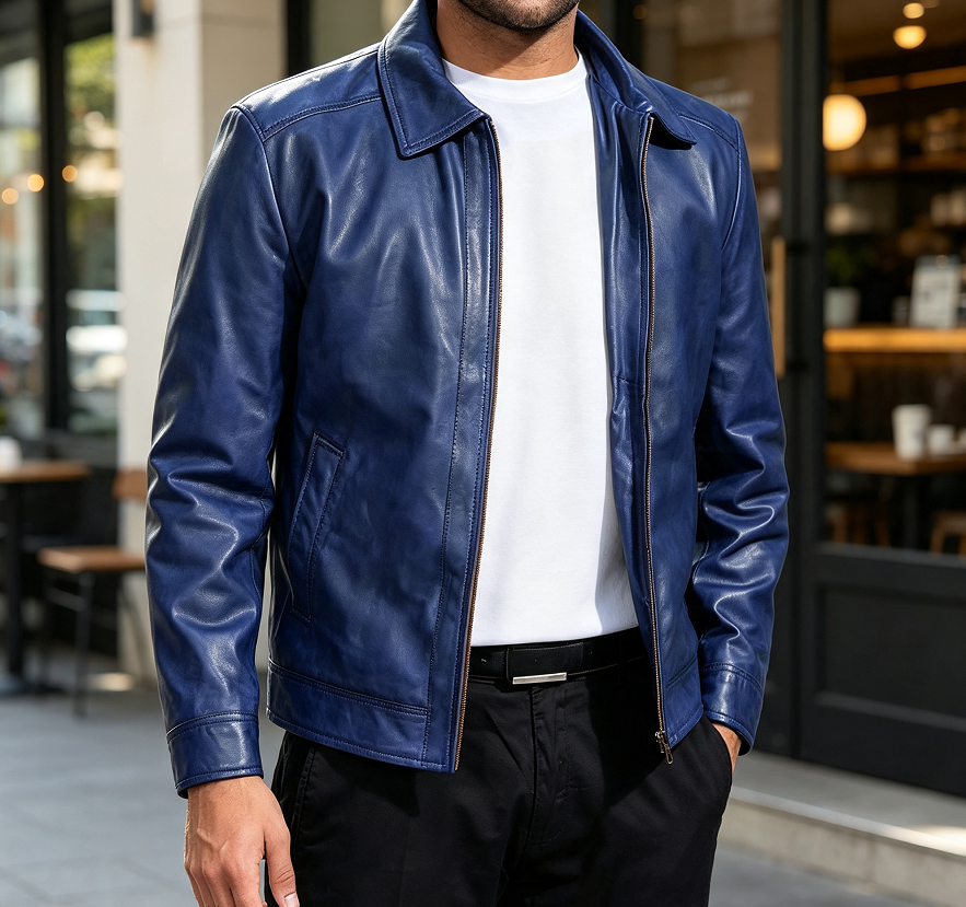 Real Lambskin Classic Brown Leather Jacket
