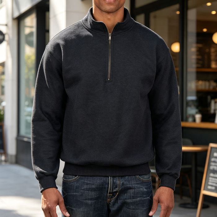 Unisex Quarter-Zip Fleece Sweatshirt
