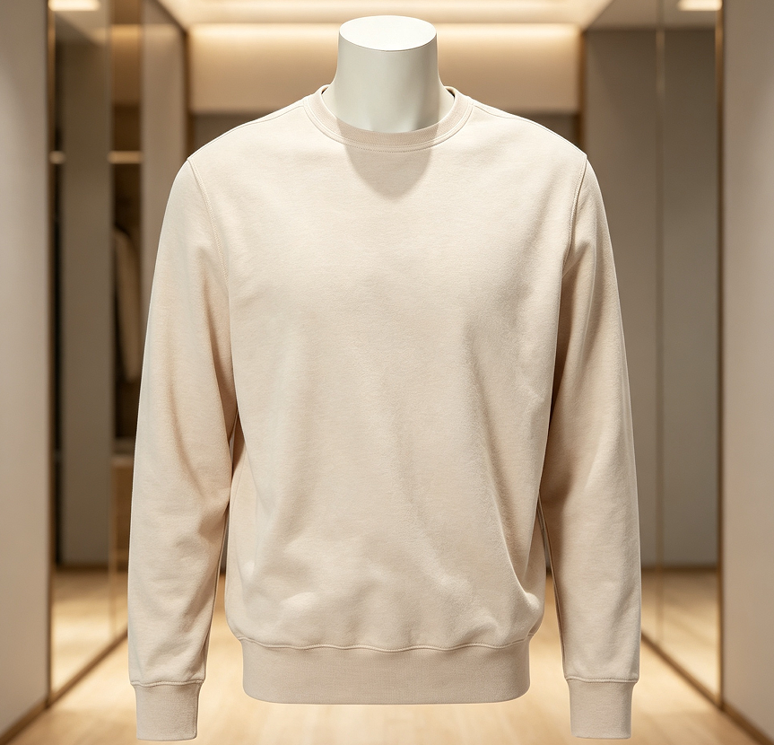 Lightweight French Terry Crewneck Sweatshirt - Image 2
