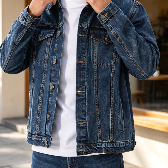 Classic Regular Fit Trucker Denim Jacket