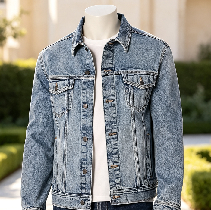 Men's Low Stretch Regular-Fit Denim Jacket