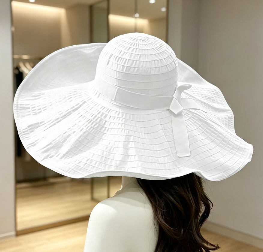 Extra Large Foldable Floppy Oversized Sun Hat - Image 2