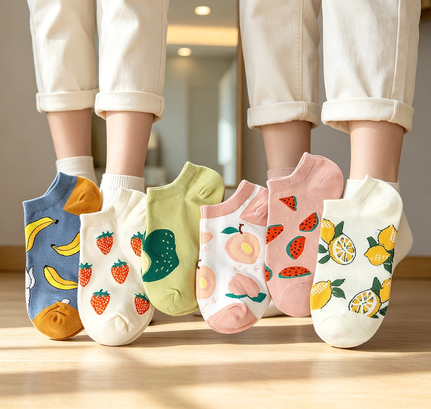 Aesthetic Low Cut No Show Ankle Socks