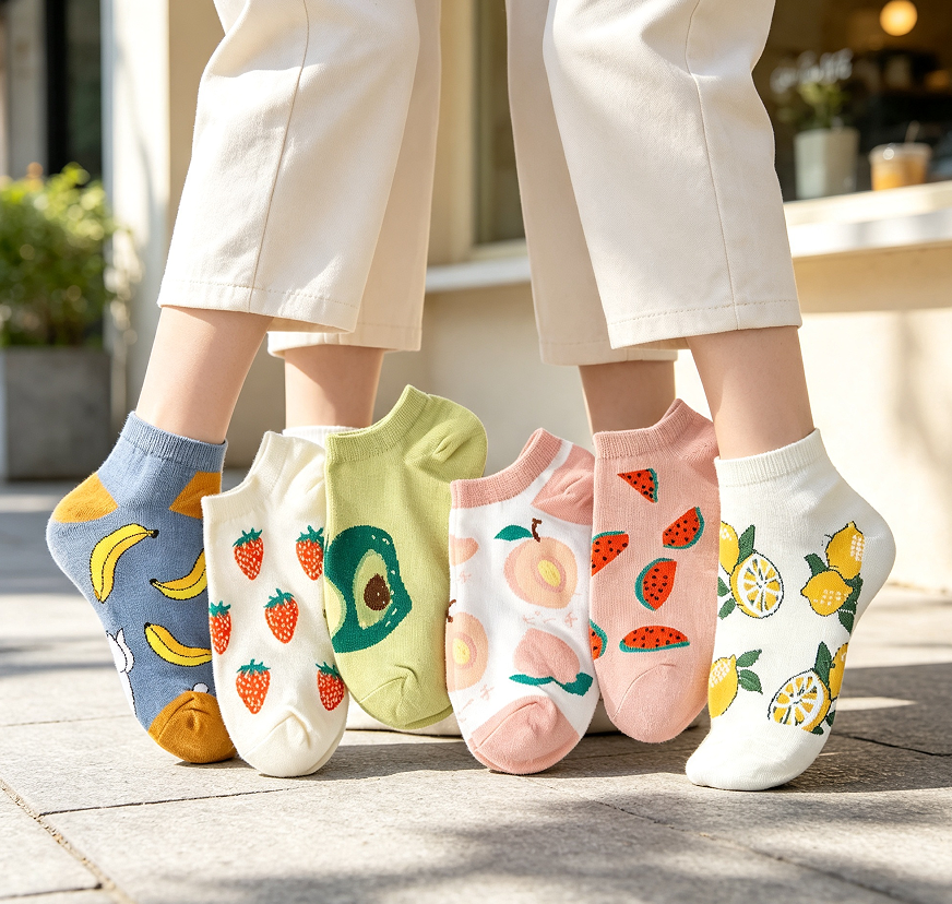 Aesthetic Low Cut No Show Ankle Socks - Image 2