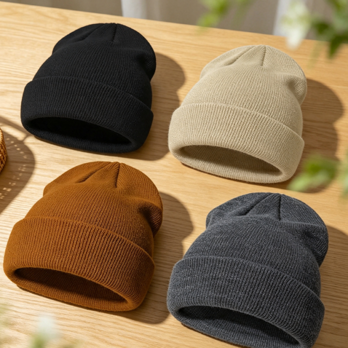 Newborn Warm Knit Baby Beanie Cap