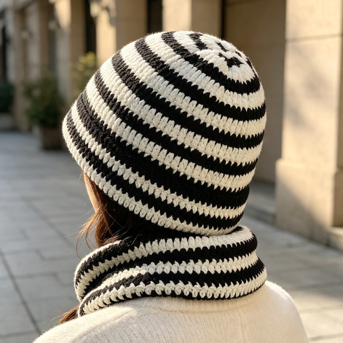 Vintage Cat Ear Slouchy Crochet Beanie